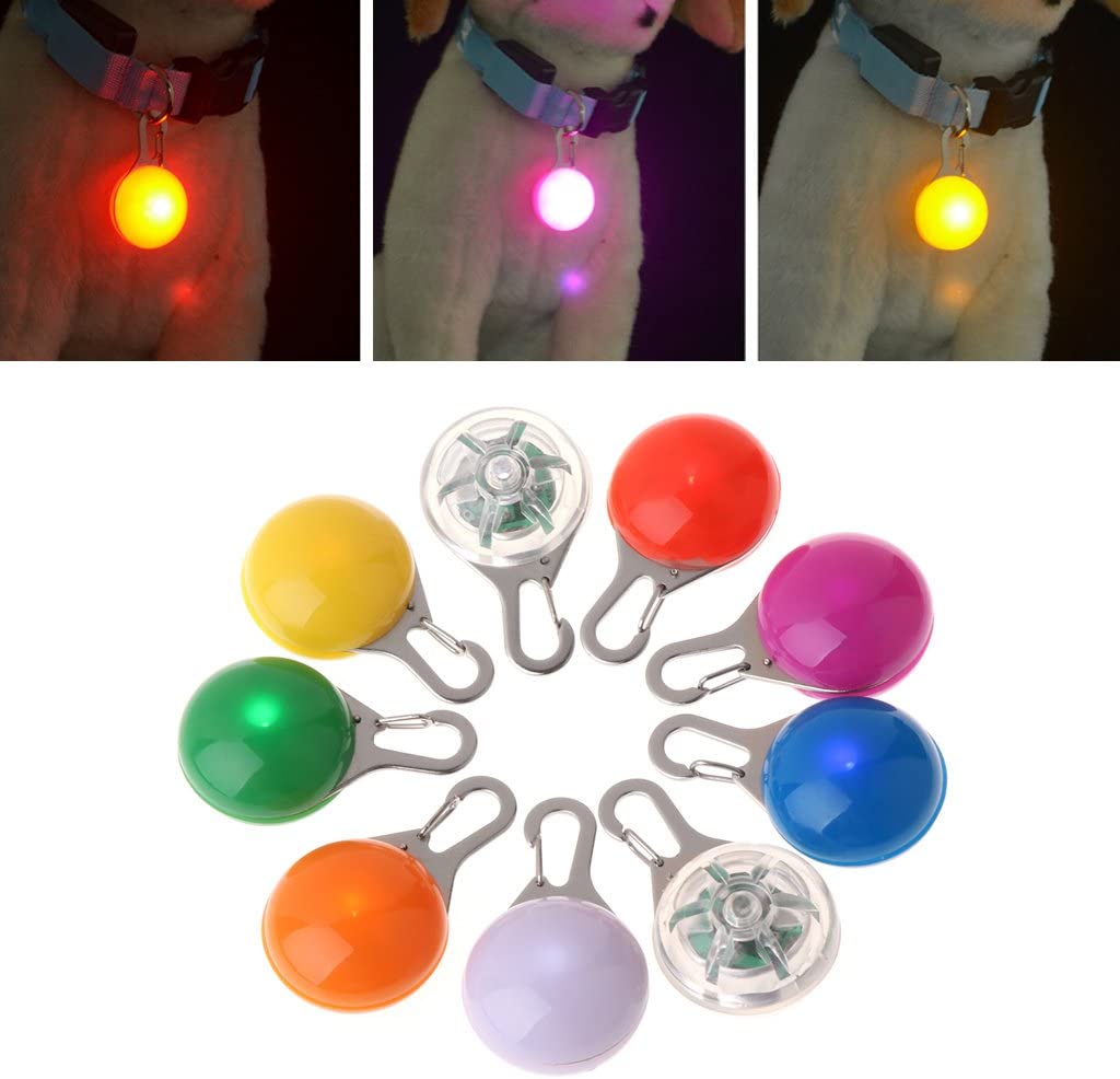  Haven shop Collar Luminoso para Mascotas, luz LED Brillante, Colgante de Seguridad Anti pérdida, Collar Que Brilla para identificación de Cachorros y Gatos 