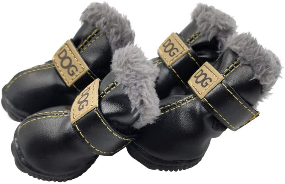  HCBDQQ Zapatos para Perros con Cubierta Anti-Garras, Botas para Perros De Nieve, Zapatos para Perros Adecuados para Perros PequeñOs Y Medianos 3 