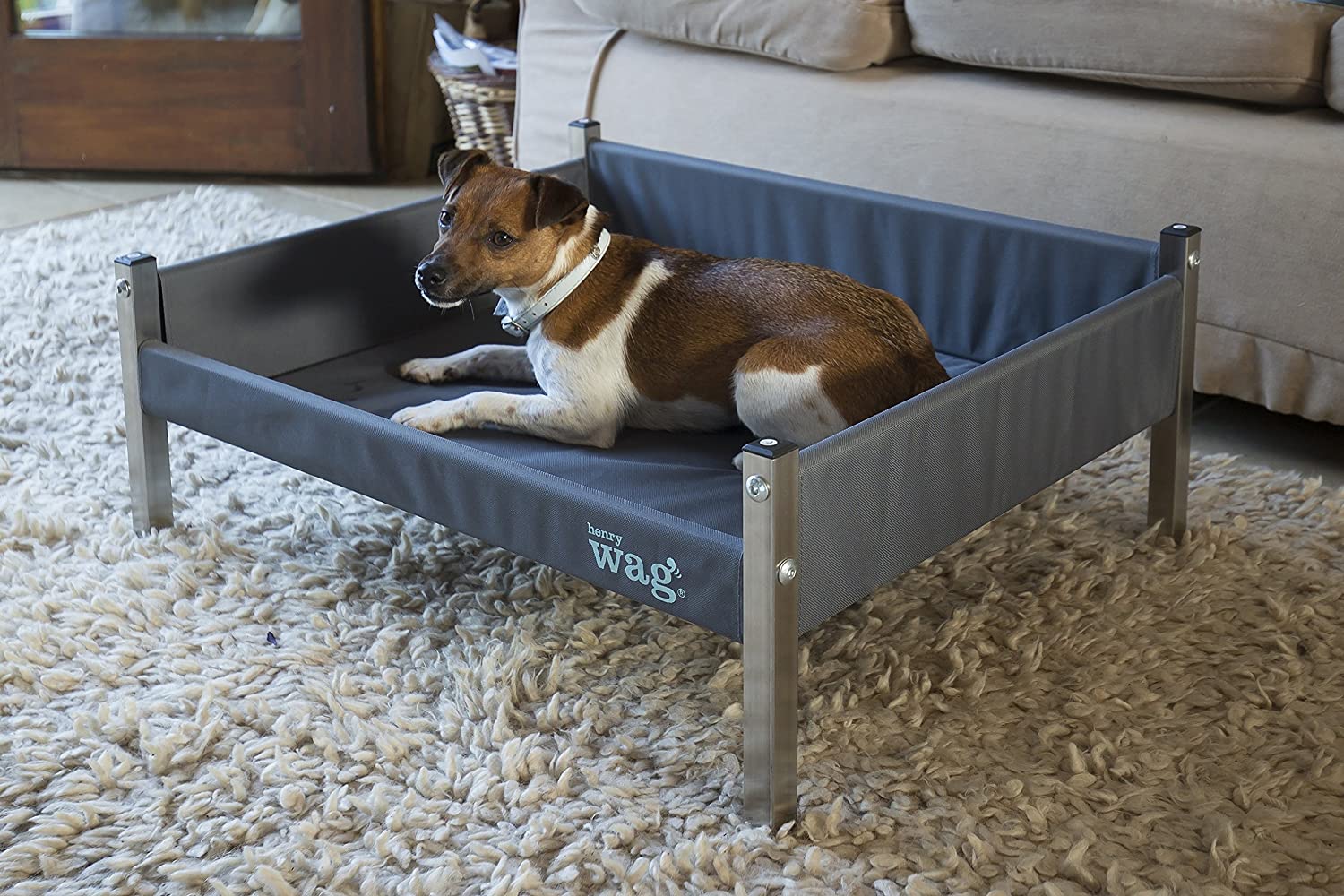  Henry Wag - Cama elevada con patas para perros 