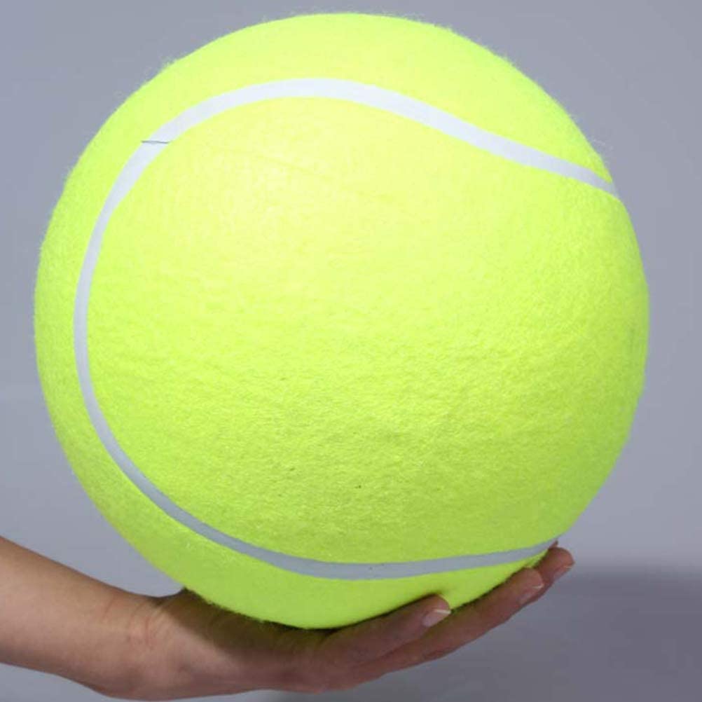  Hihey Pelotas de Juguete para Perros Pelota de Tenis para Mascotas Robusta 24 CM Diámetro Perro Chew Toy Pelota para Mascotas Pelota de Tenis Gigante 