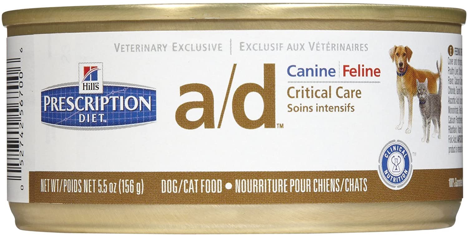  Hill's C-54500 Diet Canine y Feline A/D - Comida para gato y perro, 156 gr/unidad , 24 Unidades 