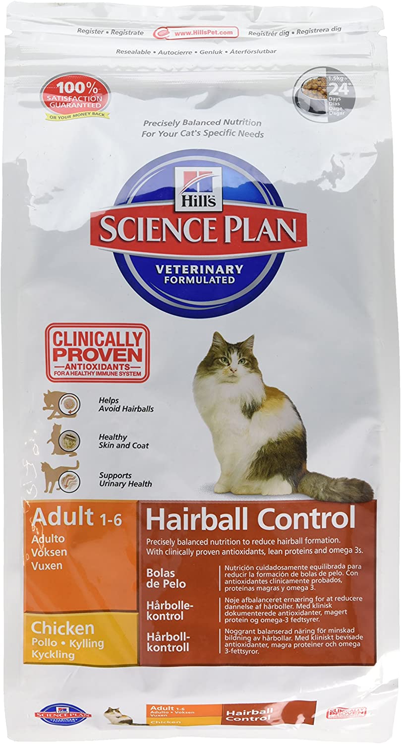  Hill's Feline Adult Hairball Comida para Gatos - 1500 gr 