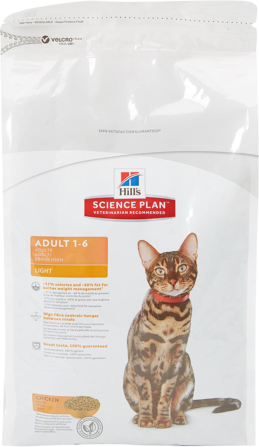  Hill's Feline Adult Light Chicken Comida para Gatos - 1500 gr 