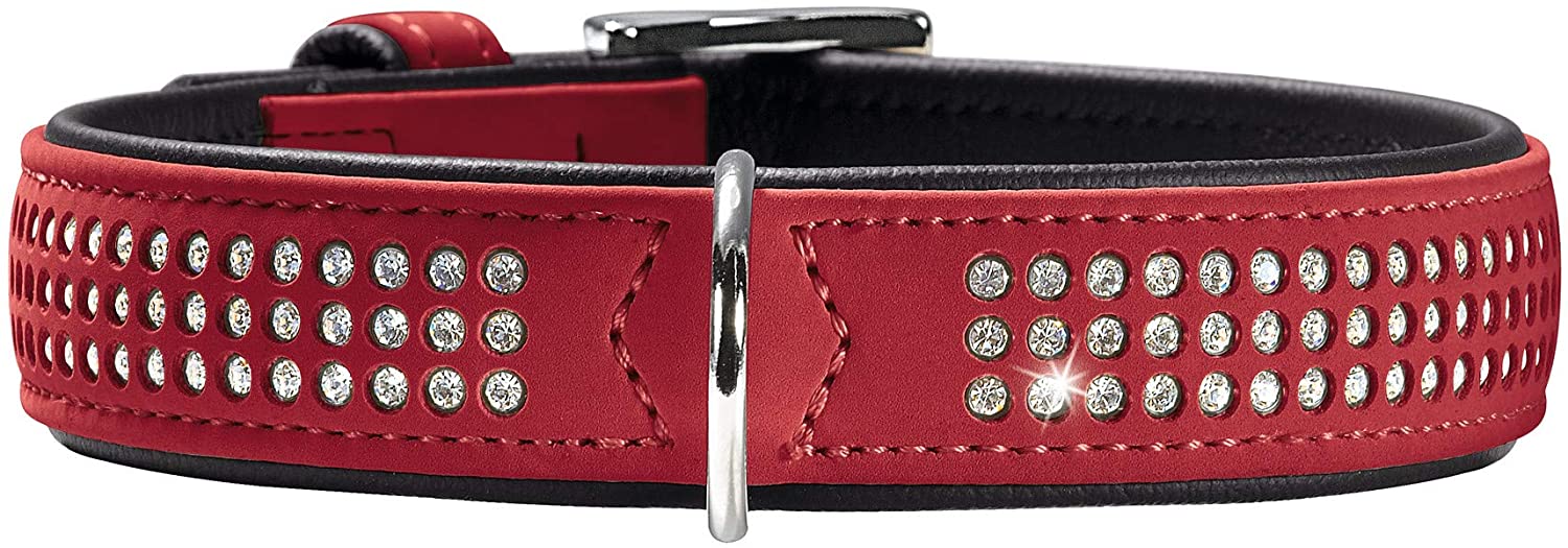  HUNTER Softie – Deluxe – Collar, XL, Rojo 