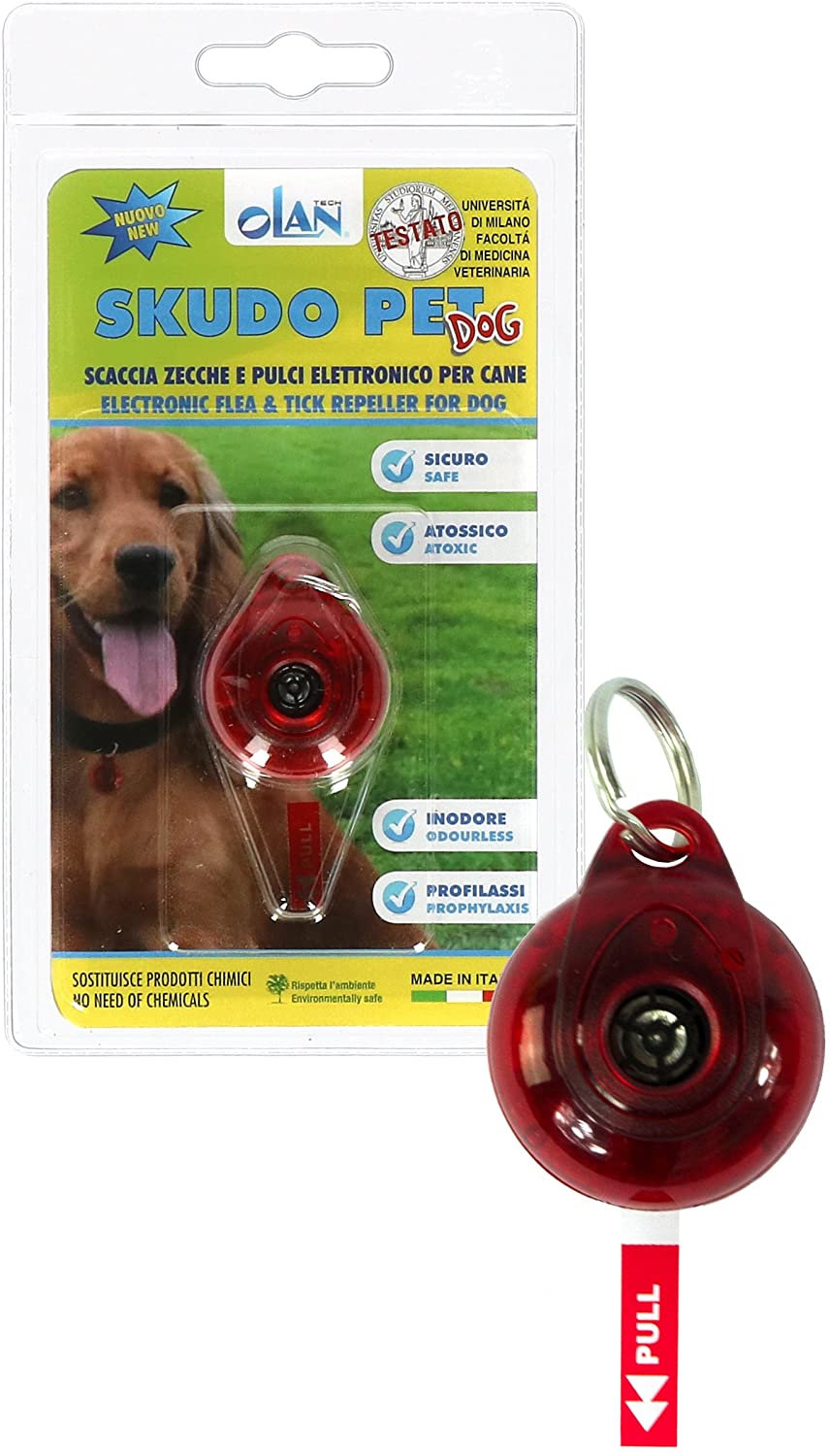  ICA SK1 Ahuyentador Electrónico contra Pulgas y Garrapatas para Perros 