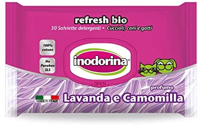  Inodorina Toallitas Bio Lavanda CAM Perro Higiene 