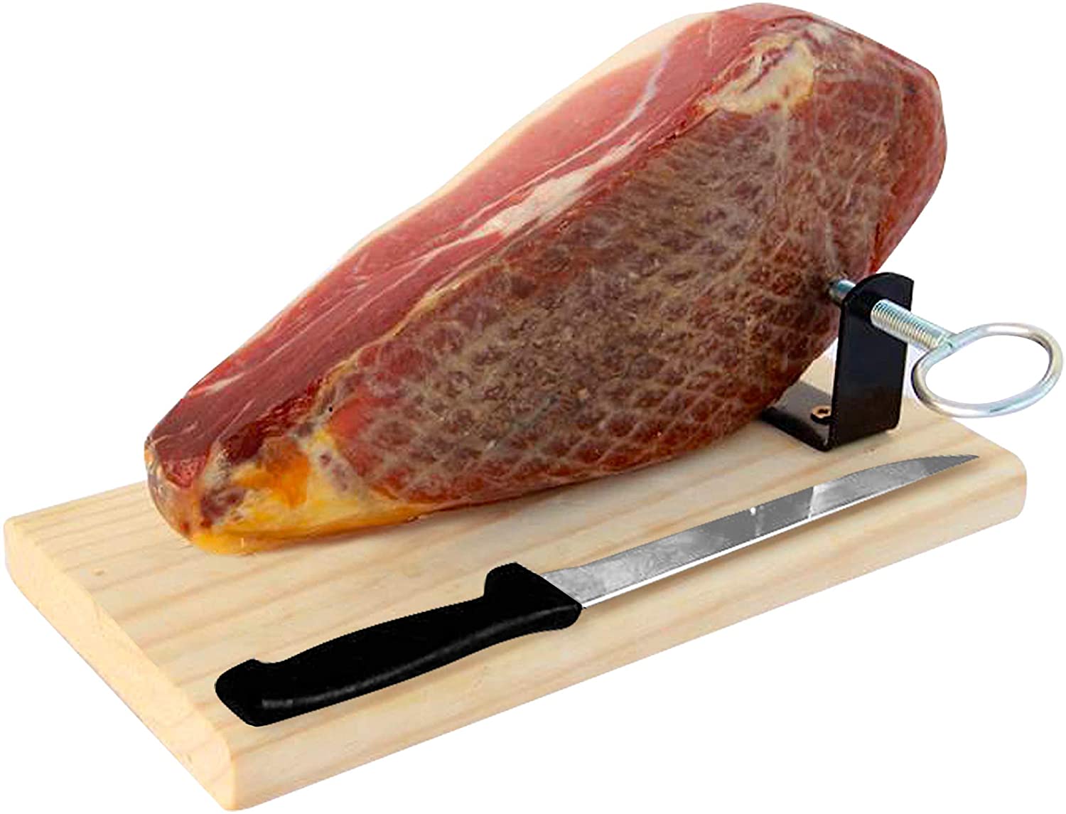  Jamón Curado Deshuesado + Jamonero Kit Version Mini de 1 Kg Jamonprive 