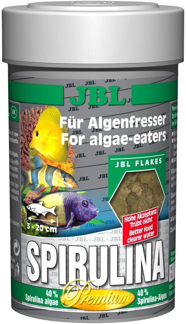  JBL Premium Solos Forro para algenfressende Acuarios Peces, Copos, spiru Lina 