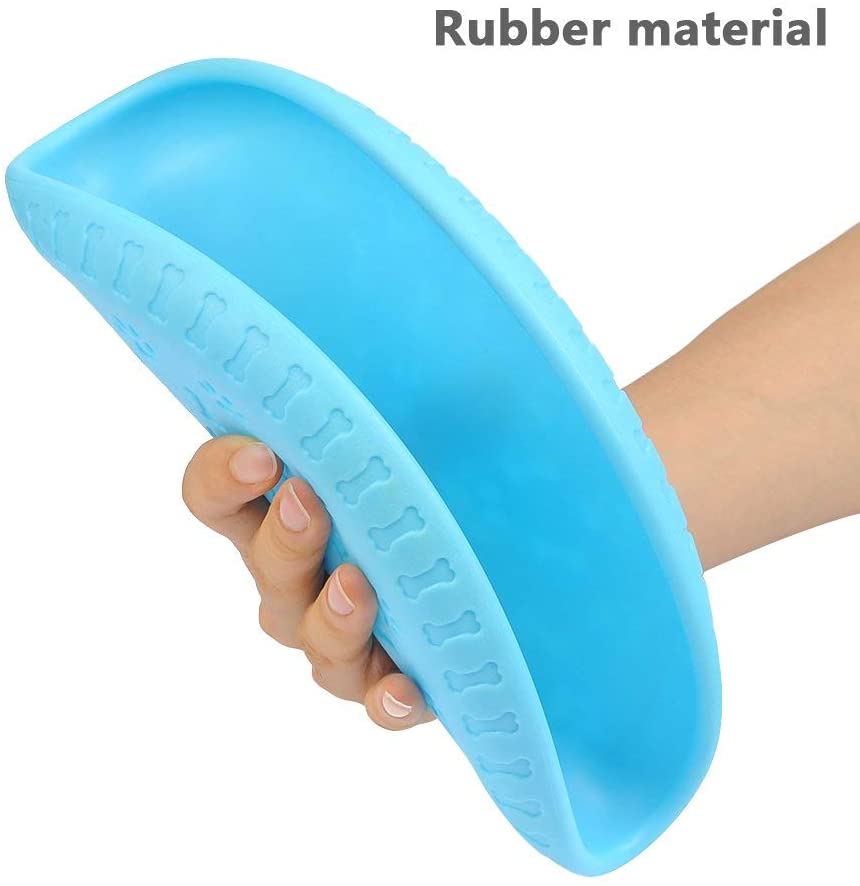  JIGAN Frisbee para Perros, para Perros medianos y Grandes. Juguete para Entrenar Perros, Caucho, no tóxico, Plegable para Entrenamiento Interactivo en Interiores y Exteriores 2pcs 