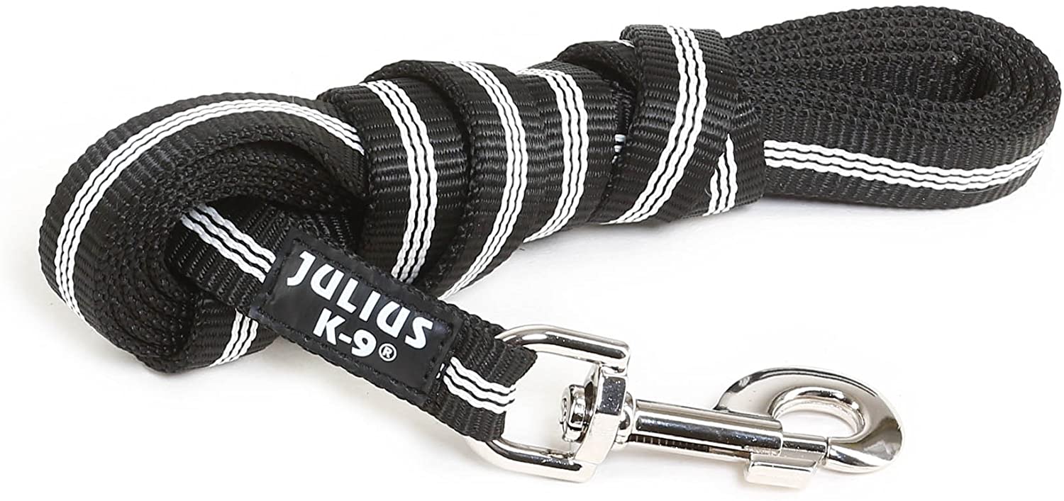  Julius-K9 216-NL-3 Correa Tubular de IDC sin Asa, 3 M x 19 mm, Negro 