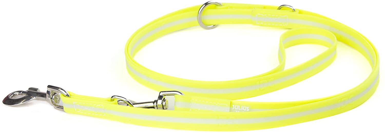  Julius-K9 216DP-L-SN IDC Lumio Fosforescente Correa de Perro, Ajustable, 19 x 2.2 M, Sun 