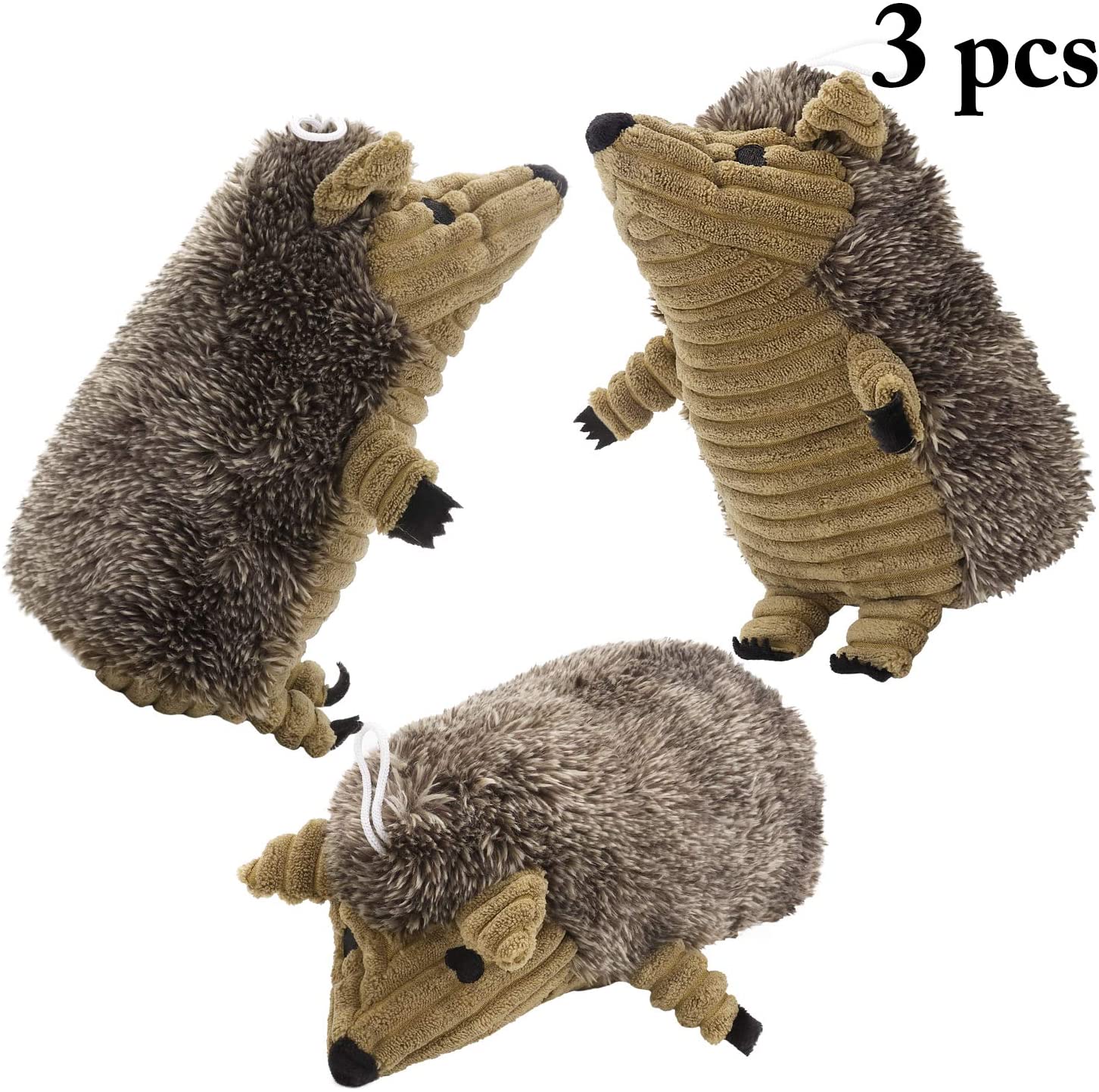  JUSTDOLIFE 3 Piezas de Peluche de Peluche de Erizo de Juguete de reemplazo de madriguera para Perros 