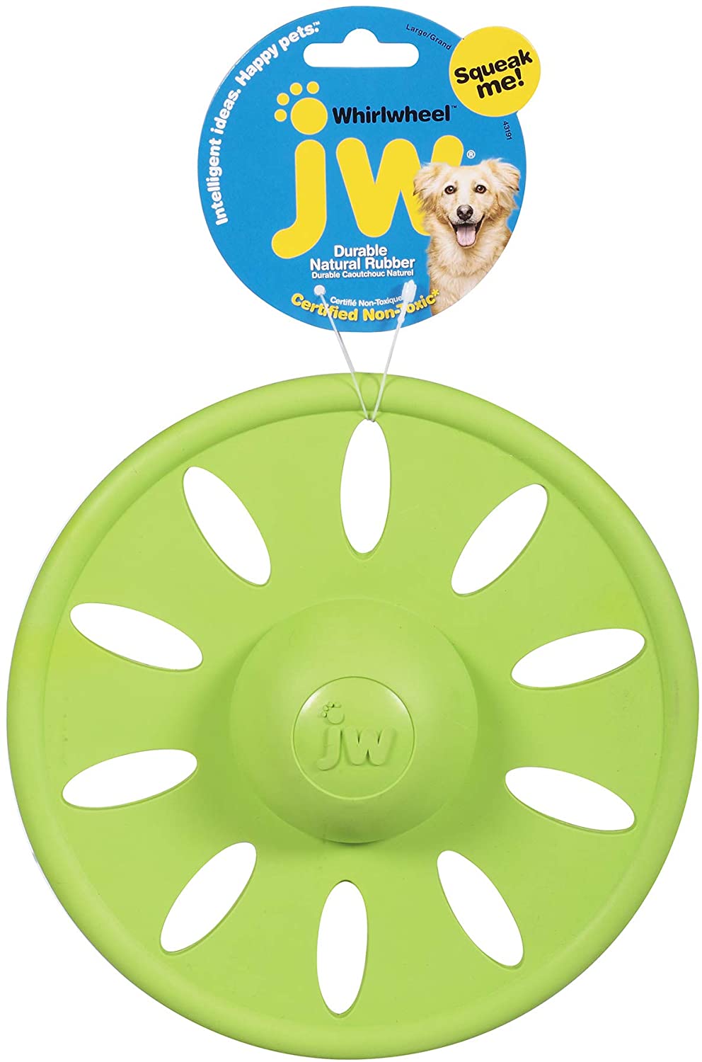  JW Pet Company Whirlwheel Disco Volador para Perro, Grande, los Colores Pueden Variar 