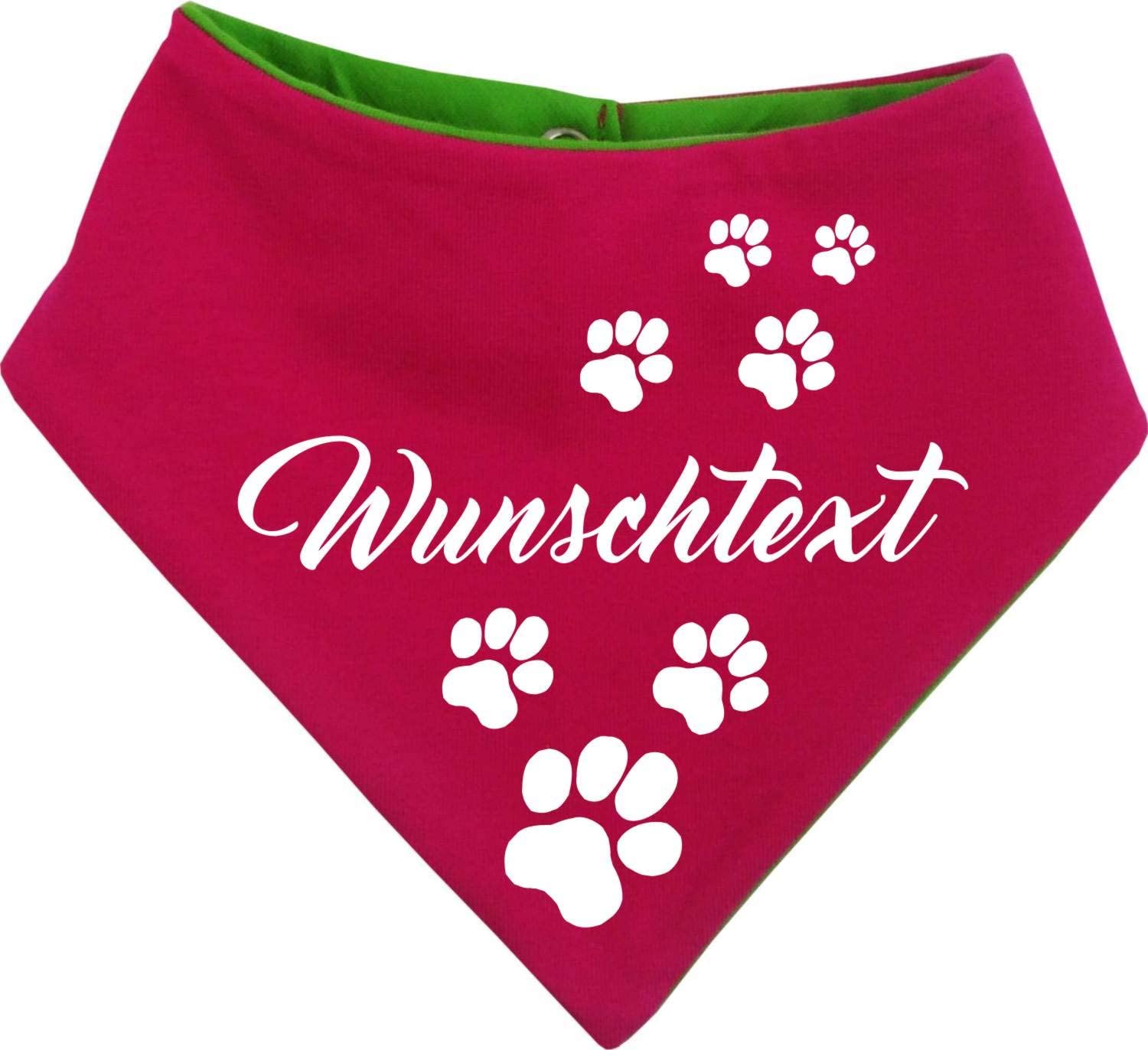  KLEINER FRATZ Pequeño pañuelo Reversible para Perro o Gato, diseño de Rana a Ambos Lados, Multicolor 