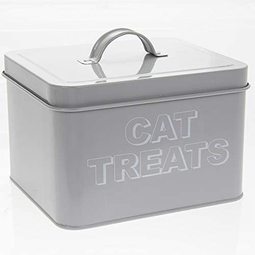  Lesser & Pavey Sweet Home Cat Treats - Lata para Dulces (20 cm), Color Gris 