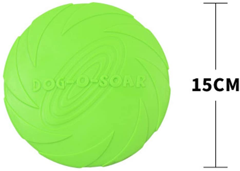  LIBWX Frisbee para Perros: Juguetes interactivos para Perros, Juguetes de Goma cibernética, platillos voladores, Juguetes para Todos los Perros 