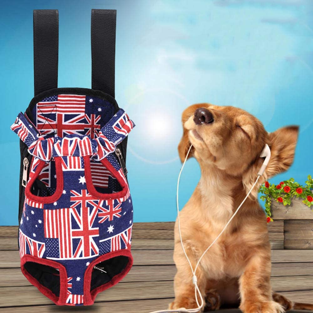  LLQM Bolsa para el Pecho del Perro, Mochila Transpirable para Gatos y Perros, Bolsa para Mascotas de Malla portátil para Mascotas 