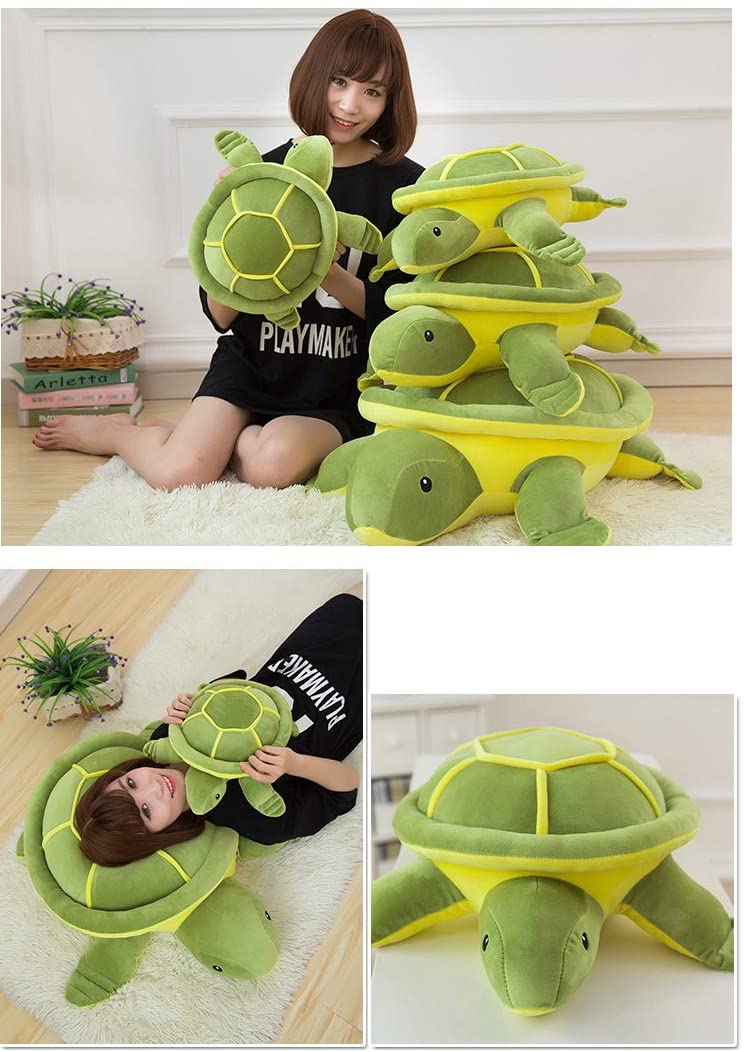  LOPMJUHNGUN Juguete De Peluche De Dibujos Animados Creativo Abajo De Algodón Big Eye Turtle Doll Regalo De Cumpleaños para Niños Decoración del Hogar 60 Cm A 