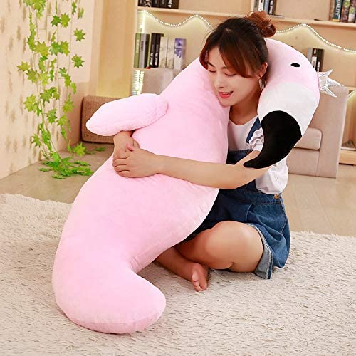  LOPMJUHNGUN Juguete De Peluche De Dibujos Animados Creativo Animal Almohada Flamenco Dinosaurio Unicornio Almohada para Enviar Novia 120 Cm C 