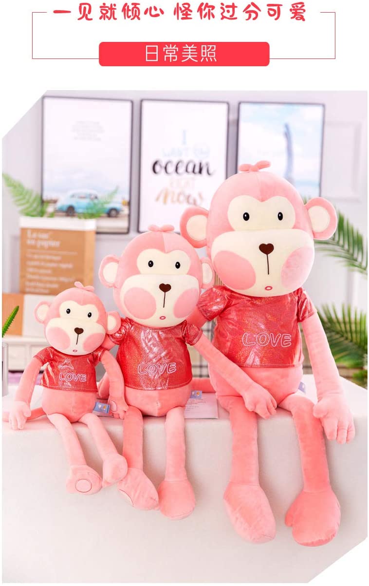  LOPMJUHNGUN Juguete De Peluche De Dibujos Animados Cute Dressing Monkey Doll Enviando Regalo De Novia Lazy Man Essential Pillow 100Cm C 