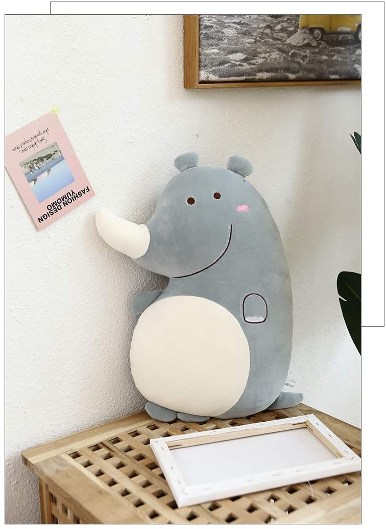  LOPMJUHNGUN Juguete De Peluche De Dibujos Animados Cute Rhinoceros Doll Girl Child Gift Lazy Sleep Pillow 55Cm B 