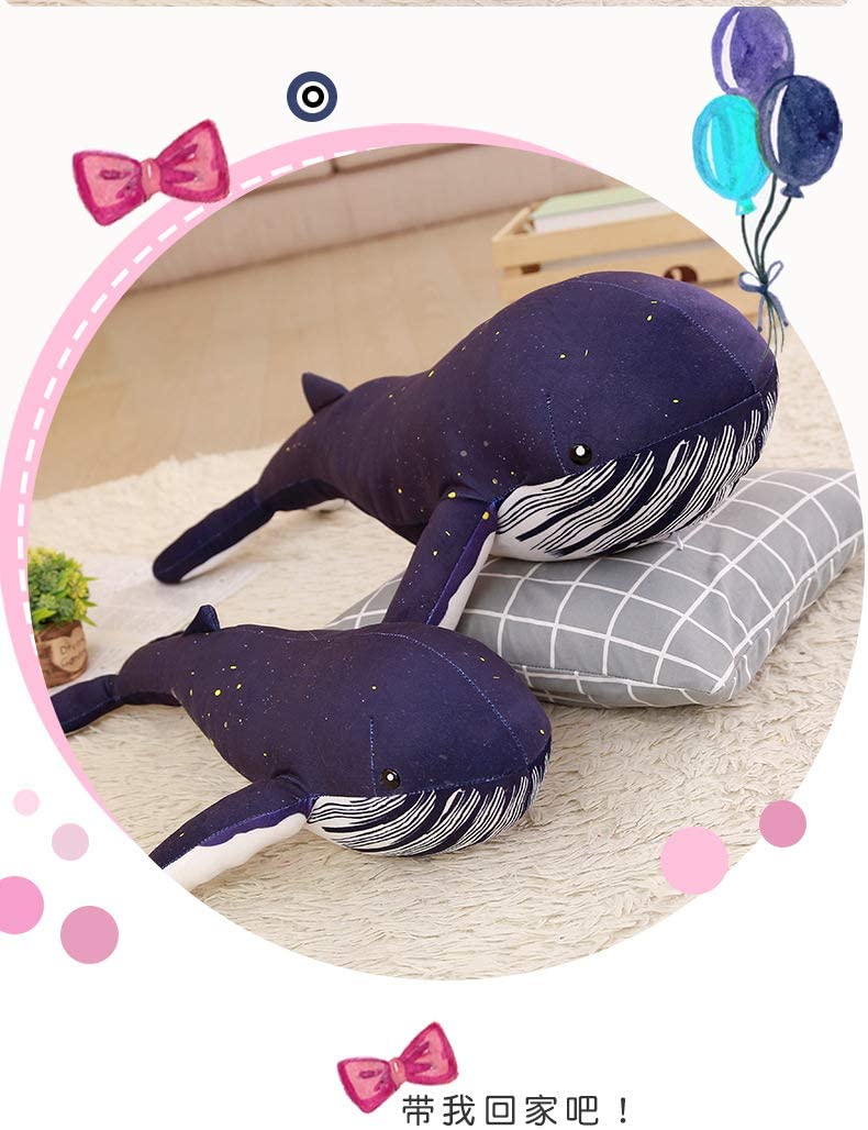  LOPMJUHNGUN Juguete De Peluche Simulación De Dibujos Animados Océano Animal Gran Tiburón Ballena Muñeca Almohada Muñeca Regalo para Niños 60Cm A 