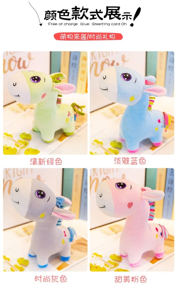  LOPMJUHNGUN Juguetes De Peluche Nuevo Creativo Pequeño Burro Muñeca Muñeca De Los Niños Regalo De Cumpleaños Decoración del Hogar 30 Cm B 