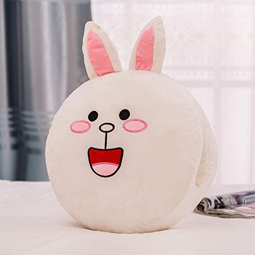  LOPMJUHNGUN Venta Al por Mayor Brown Bear Kenny Rabbit Cartoon Hand Warm Pillow Software Comercio Exterior Hand Warmer Pillow Car Cushion Multi-Expression 40Cm * 40Cm D 