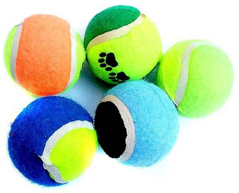  Lorsoul Perro Pelotas de Tenis Ejecutar Captura Throw Juego Chew Suministros Juguetes para Mascotas 