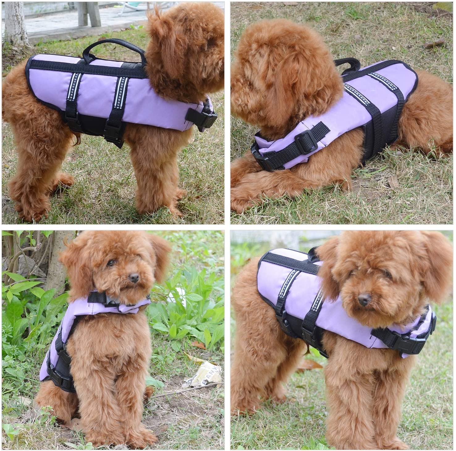  lovelonglong Ropa para Perro, Disfraces de Chaleco Salvavidas para Perros pequeños, medianos, Grandes, de Calidad natación, Barcos, natación, Proteger el Aire Libre 