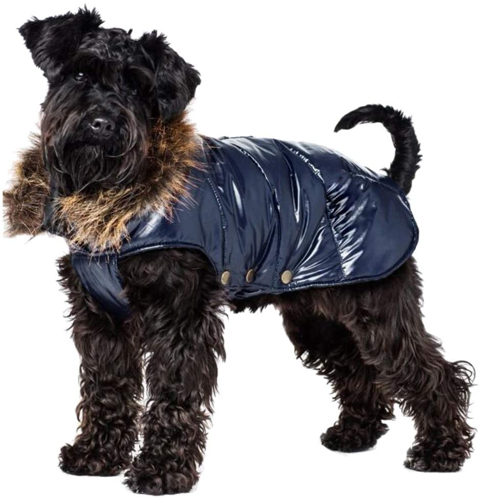  mama stadt Abrigo de Nieve para Perro,Ropa Chaqueta Perros Teddy Golden Retriever para Perro Pequeño Mediano Grande Otoño e Invierno,Talla XXS-4XL 