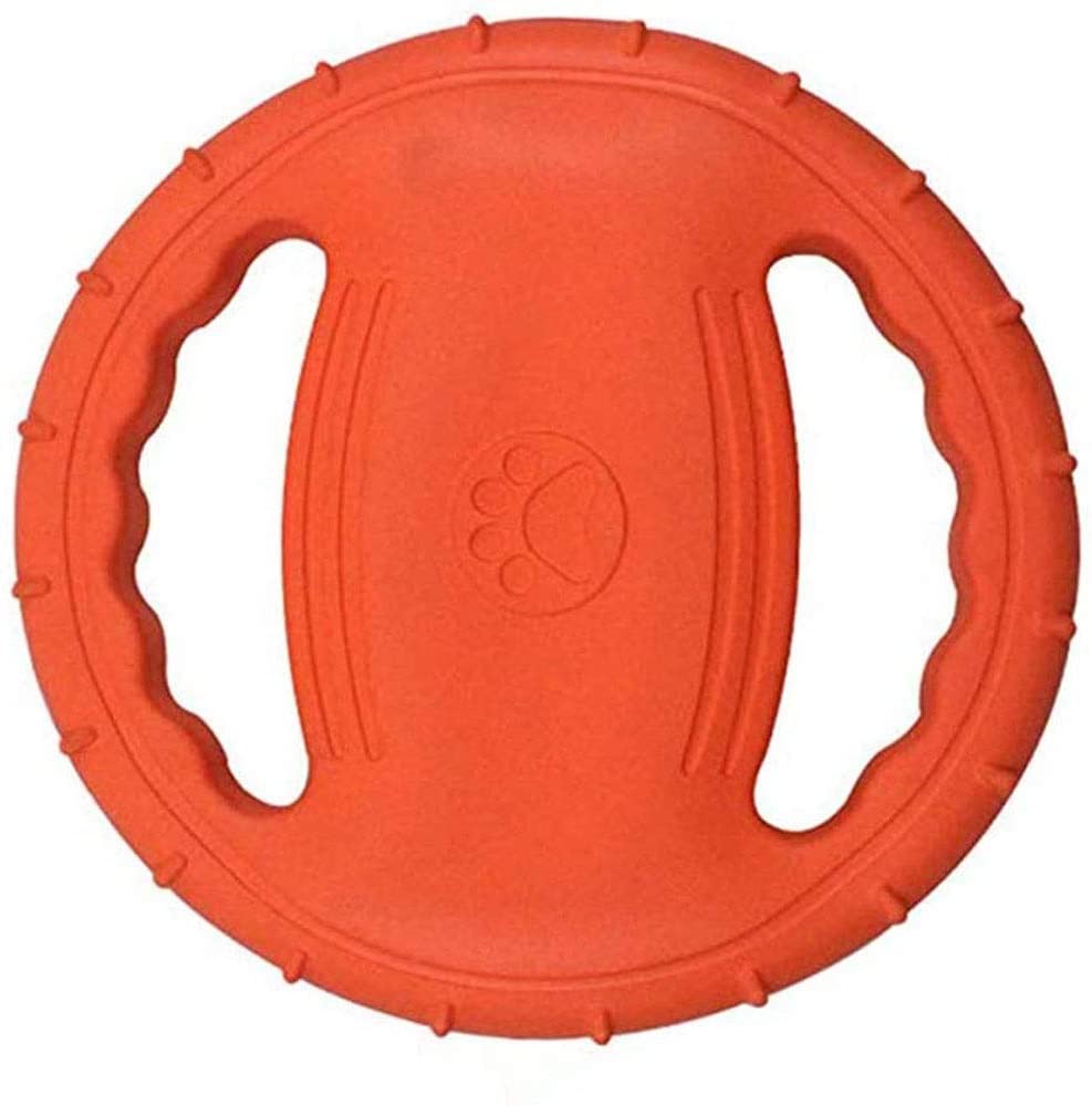  Markc Indestructible chillona y Flotante Perro del Disco de Vuelo for el Entrenamiento al Aire Libre y reproducción no tóxico Goma Frisbee for Perros pequeños (Color : Orange) 