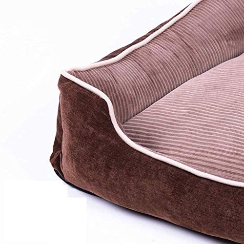  Midiao Perro Transpirable Cama BiteWear Resistente Gato Cama del Animal doméstico a Prueba de Humedad Duradero Cama Cojines Desmontable Jaula cómodo del Perro casero o cajón, Azul, 60cm 