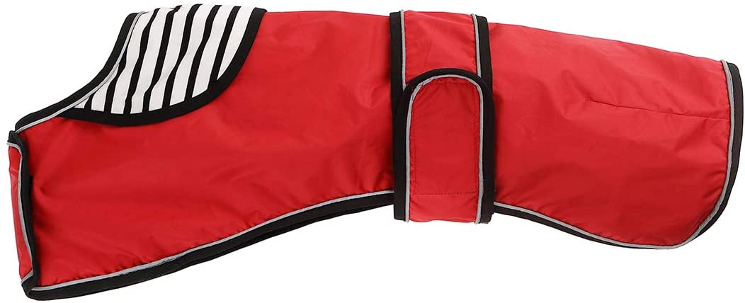  Morezi Chaleco Impermeable para Perro Barra Reflectante, Resistente a la Lluvia/al Agua, Chaleco Ajustable – Elegante Chaleco Impermeable Premium para Perros Galgos, Lurchers y Whippets 