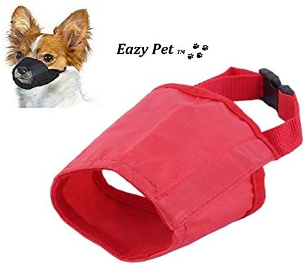  My Pet Bozal para Perro Extra pequeño, tamaño XXS, Color Rojo, Transpirable, Anti mordeduras, de Nailon, se Adapta a Pomeranian Prague Ratter Rat Terrier Ruse Toy Terrier Toy Poodle Yorkshire Terrier 