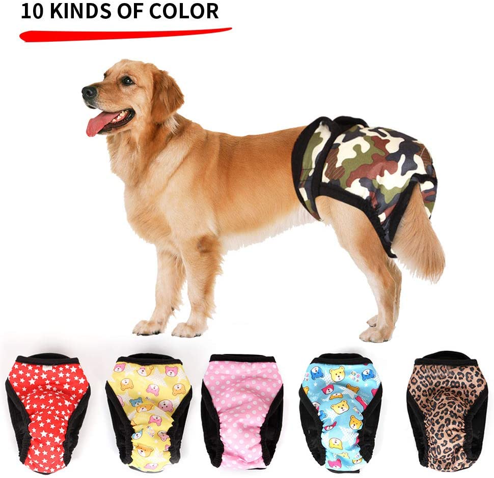  MYYXGS Pantalones FisiolóGicos para Perros Ropa Interior De Seguridad para Perros Ropa Interior Anti-Acoso De Peluche Pantalones FisiolóGicos para Perros 