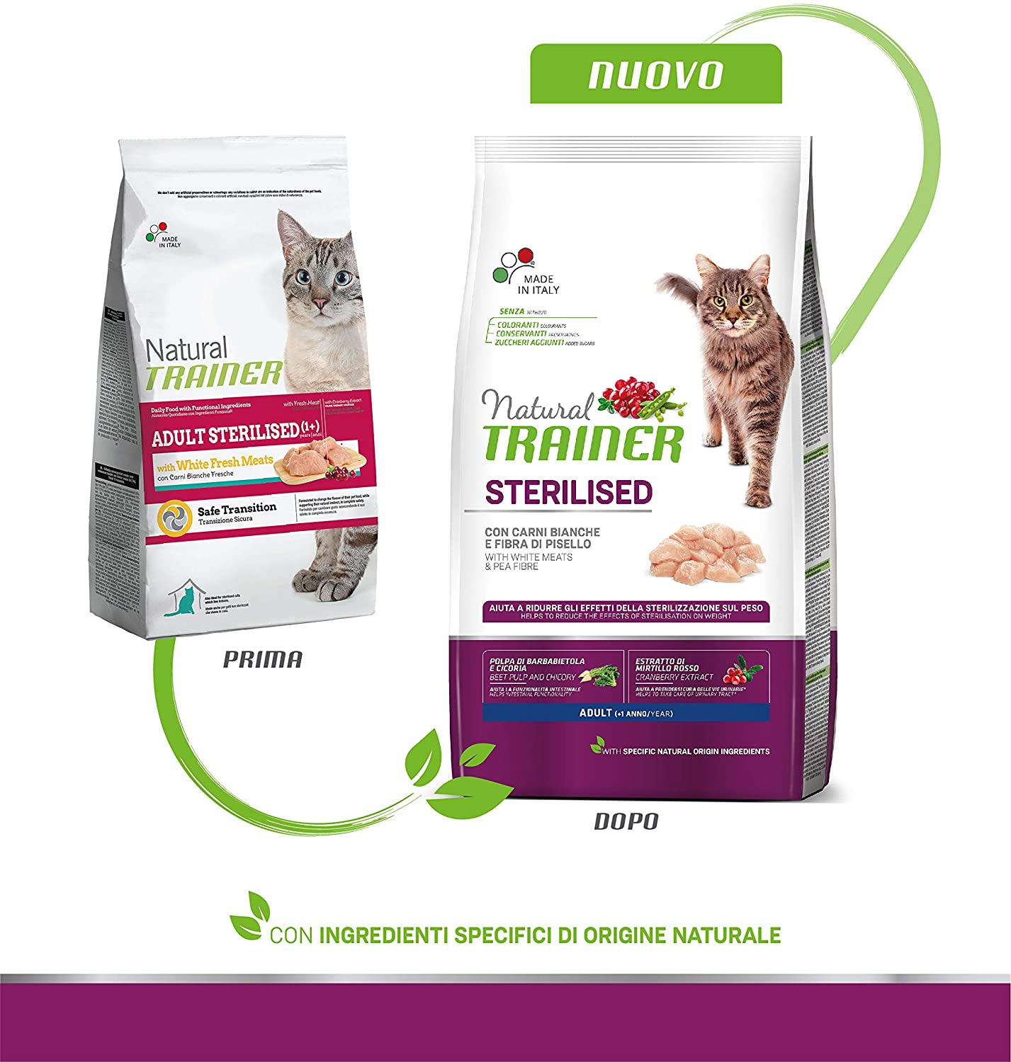  Natural TR. Gato Adult Sterilised Carni Blancas kg. 3 