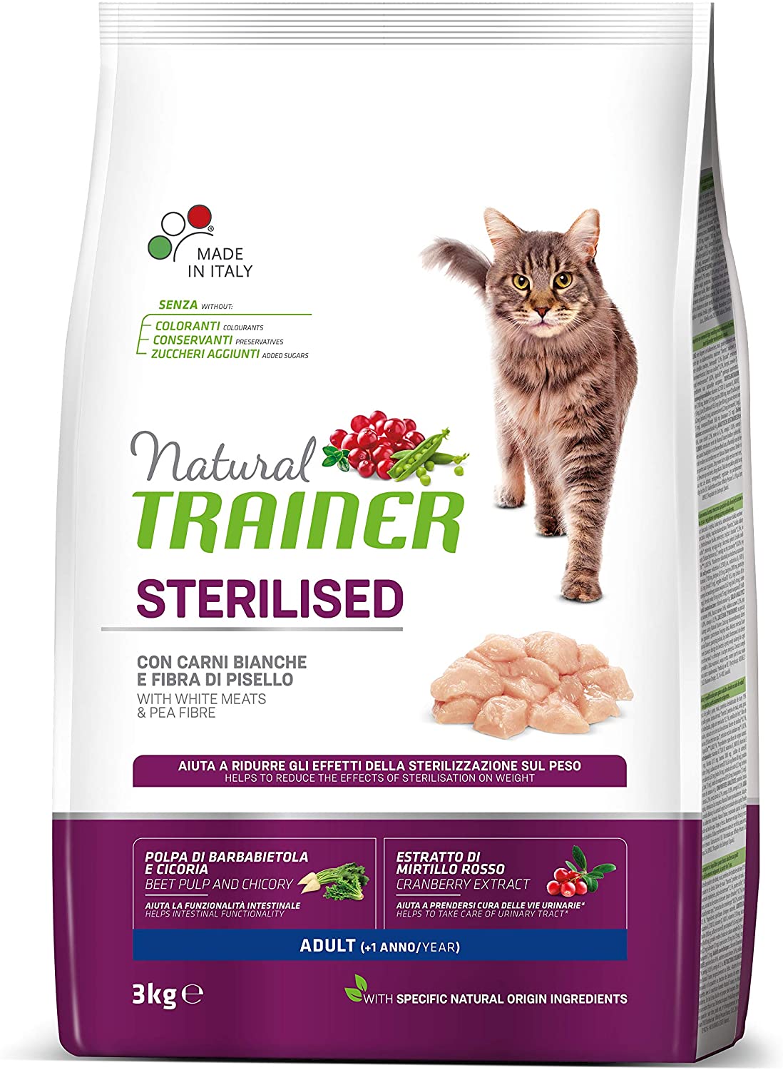  Natural TR. Gato Adult Sterilised Carni Blancas kg. 3 