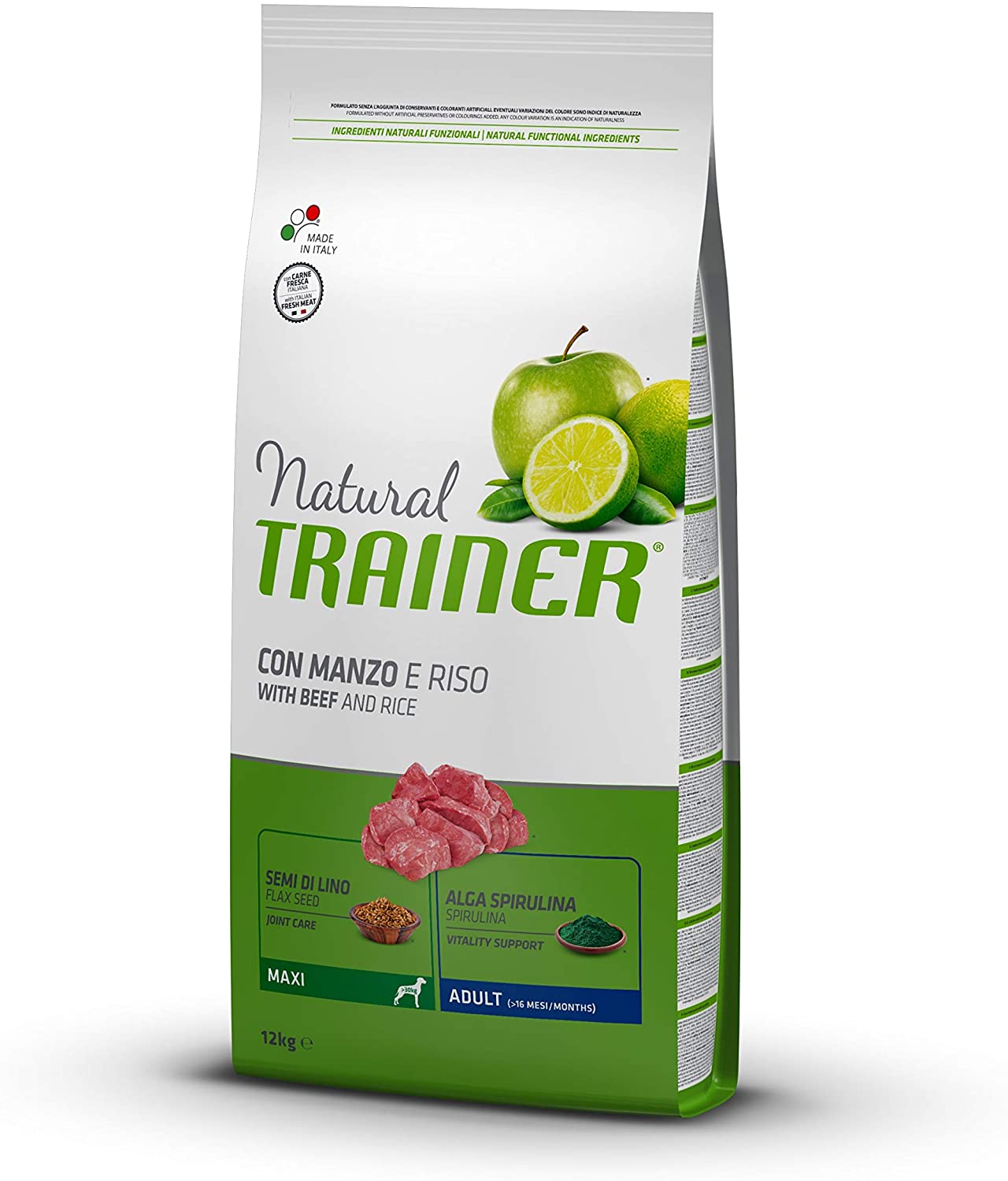  Natural Trainer Adult Maxi pienso para perros con ternera y arroz 