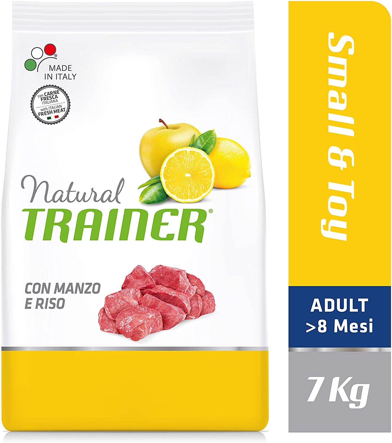  Natural Trainer Adult Small & Toy pienso para perros con ternera 