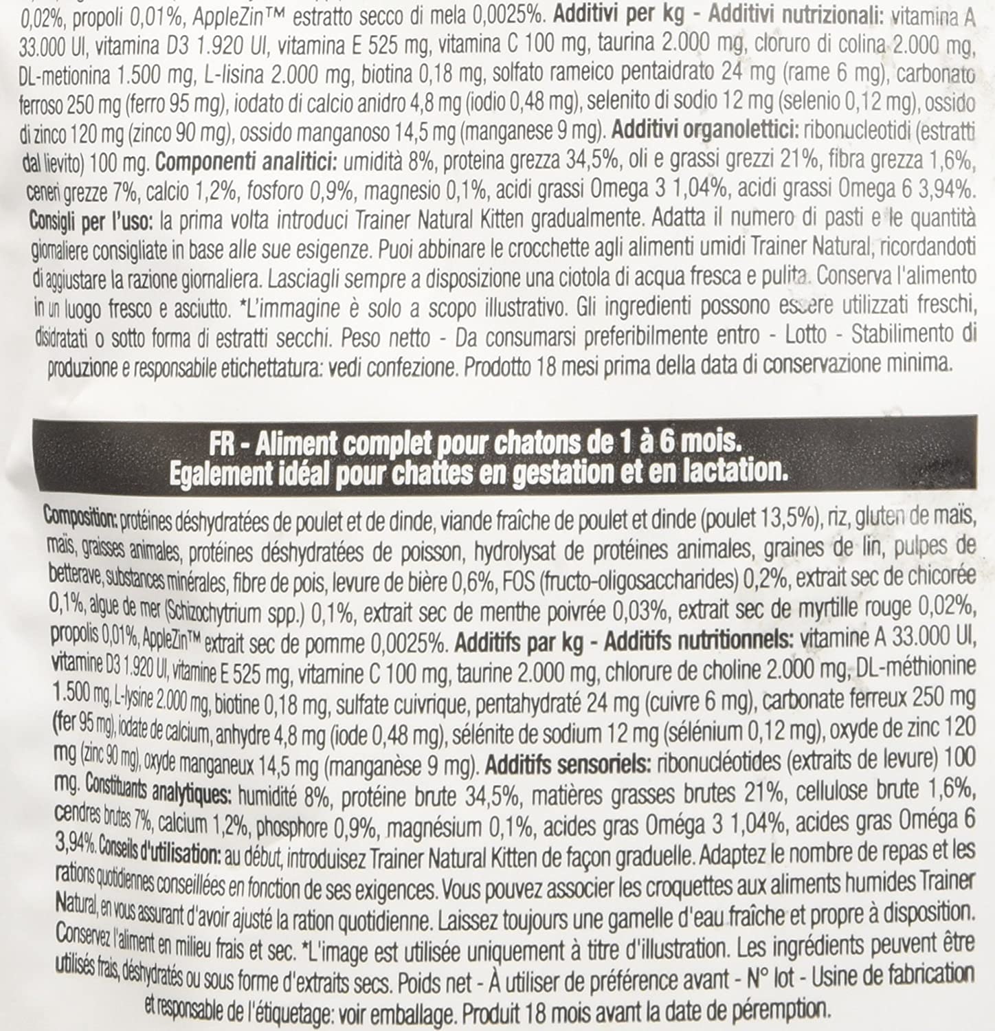  Natural Trainer -Alimento para Gatitos, de 300 g 