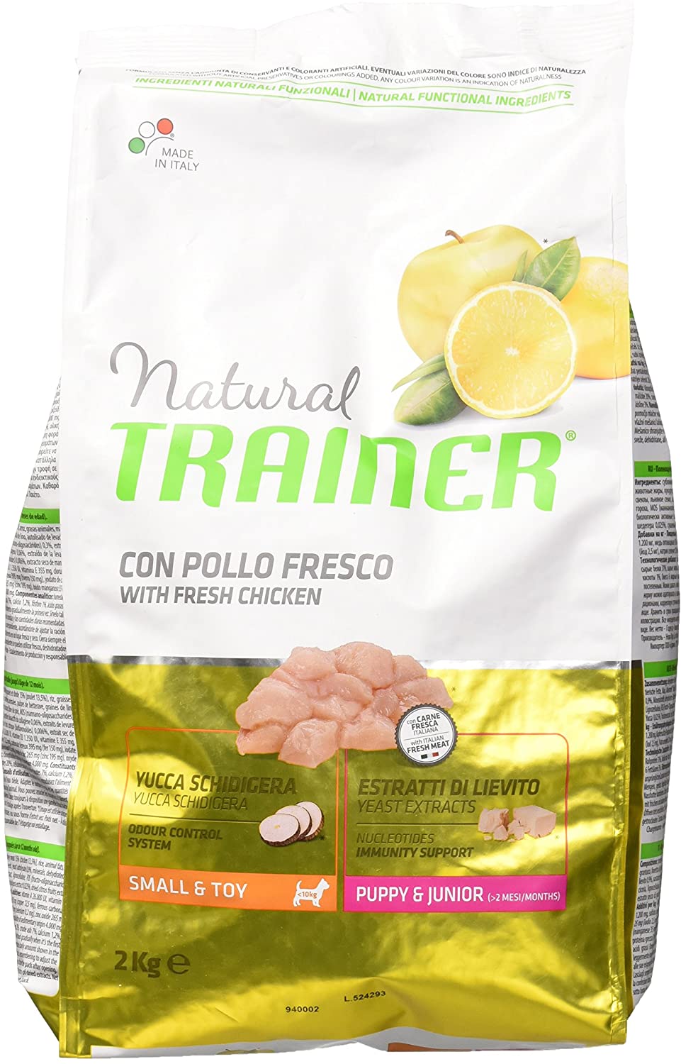  Natural Trainer Puppy & Junior pienso para perros Small & Toy 