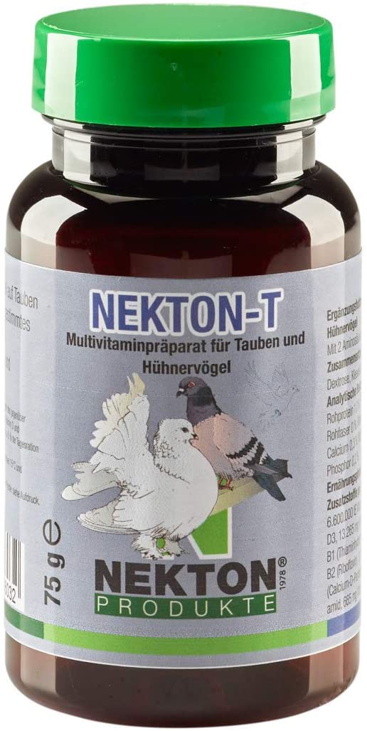  Nekton T 75gr, (suplemento multivitamínico enriquecido, para para aves de tamaño medio) 