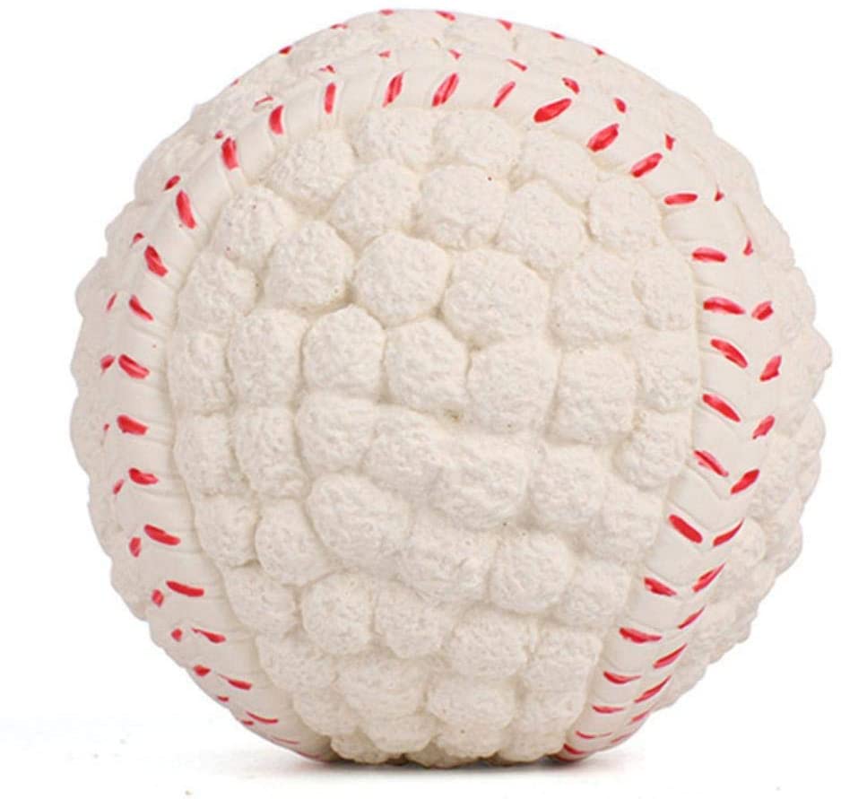  niawmwdt Suministros De Mascotas Dog Baseball Tennis Ball Gigante Mascota Juguetes para Masticar Perros Toy Signature Mega Jumbo Kids Toy Ball para Suministros De Entrenamiento para Perros, 3, S 