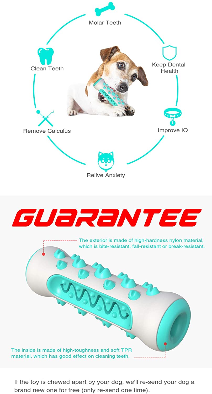  nobrand 3T6B Cepillo de Dientes para Perros, Juguete para Masticar Animales Multifuncional, Juguete, Cepillo de Dientes, Palo de Molar, Regalo de Amante de Mascotas Tres en uno 