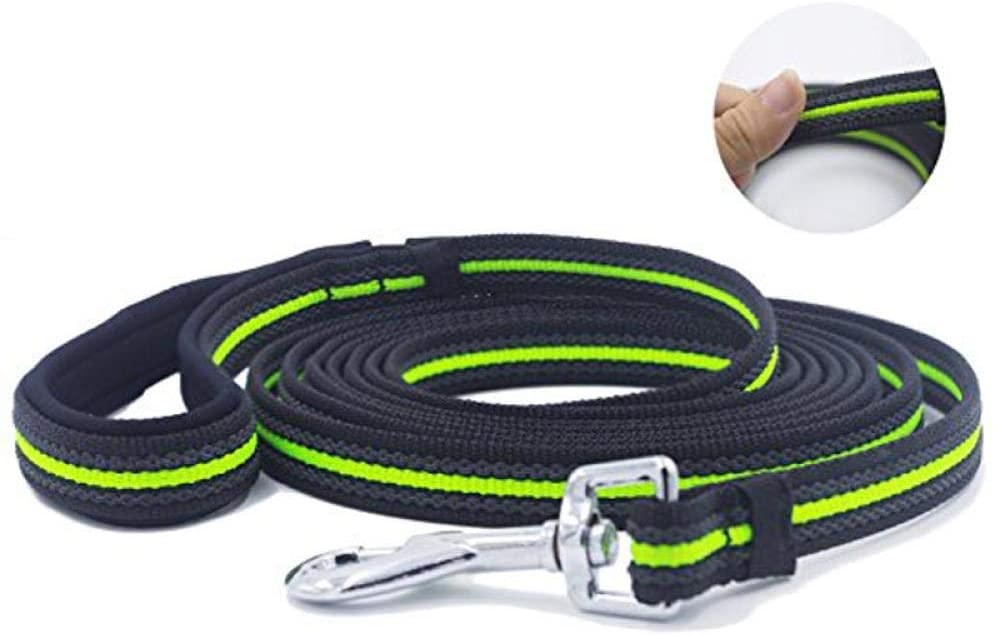  NR Correa De Perro Correas para Perros con Mango Acolchado   Rastreo/Entrenamiento De Perros Correa De Plomo Diseño Antideslizante para Cualquier Perro Suministros para Mascotas, Verde, 10M 