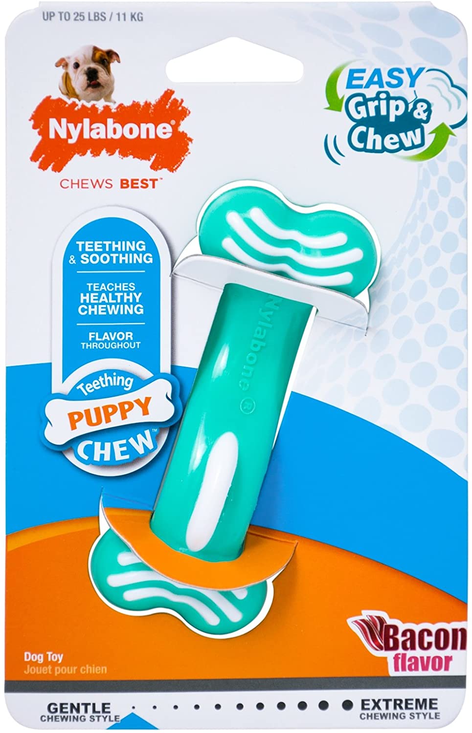  Nylabone - Juguete de Masticar y Agarre fácil para Cachorros de dentición 