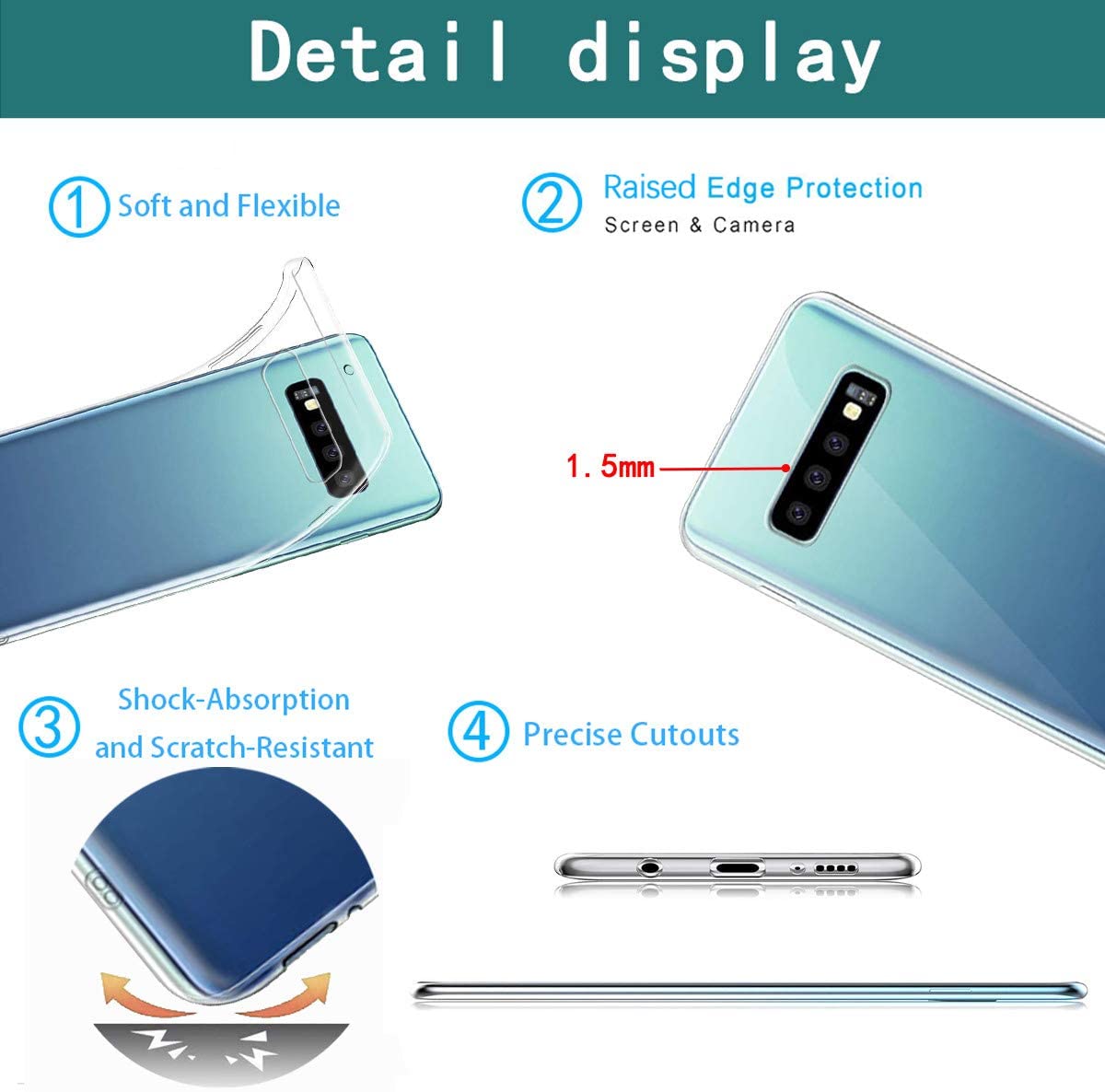  Oihxse Transparente Funda para Samsung Galaxy J5 Prime/ON5 2016 Ultrafina Silicona Suave TPU Carcasa Interesante Perro Patrón Flexible Protectora Estuche Antigolpes Anti-Choque (A6) 