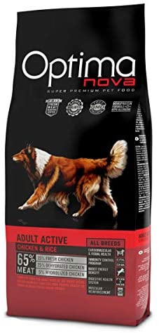  Optima Nova Adult Active Pollo Arroz 12 Kg 