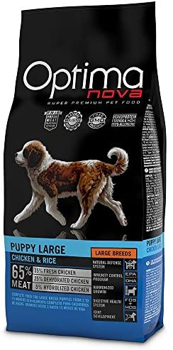  Optima nova - Pienso para Perros Cachorros Grandes ã“ptima Nova Pollo y arroz 12 kg 